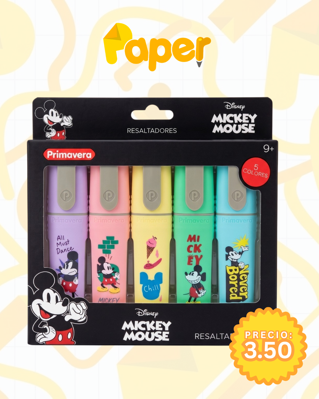 Resaltadores Mickey Mouse